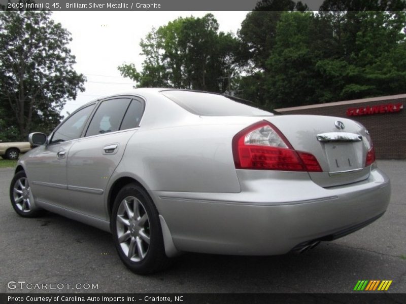 Brilliant Silver Metallic / Graphite 2005 Infiniti Q 45