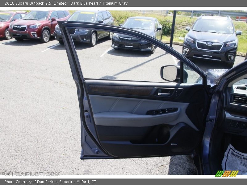 Dark Blue Pearl / Titanium Gray 2018 Subaru Outback 2.5i Limited