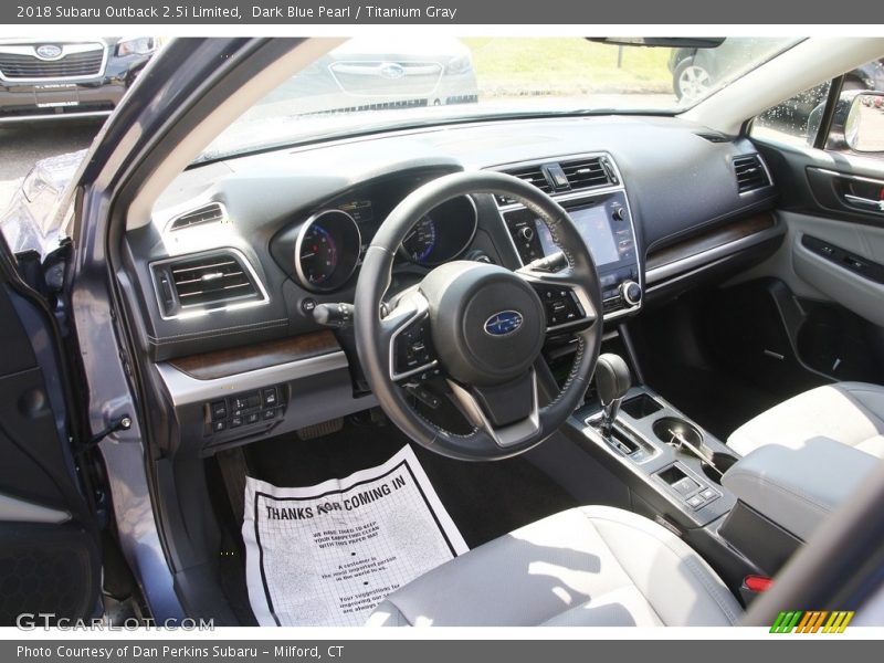 Dark Blue Pearl / Titanium Gray 2018 Subaru Outback 2.5i Limited