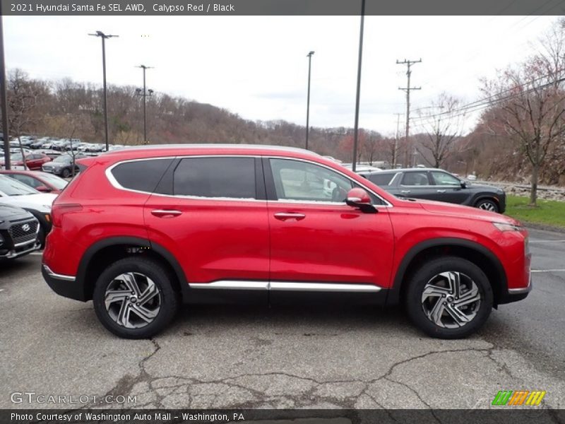 Calypso Red / Black 2021 Hyundai Santa Fe SEL AWD
