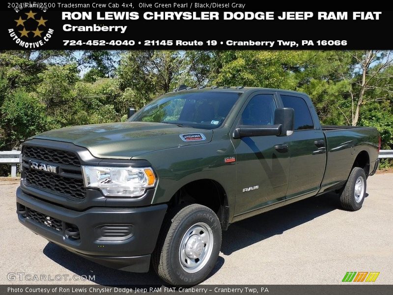 Olive Green Pearl / Black/Diesel Gray 2021 Ram 2500 Tradesman Crew Cab 4x4