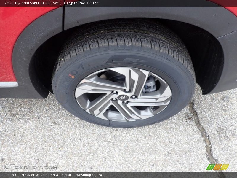 Calypso Red / Black 2021 Hyundai Santa Fe SEL AWD