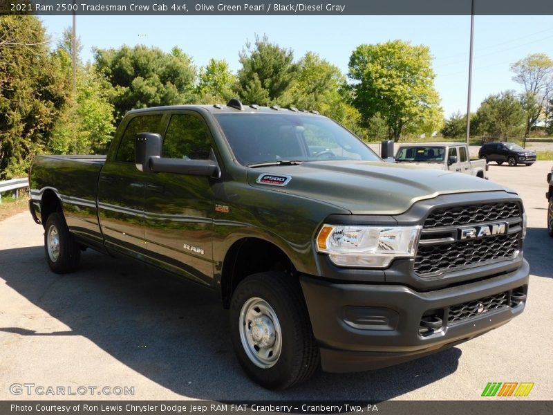 Olive Green Pearl / Black/Diesel Gray 2021 Ram 2500 Tradesman Crew Cab 4x4