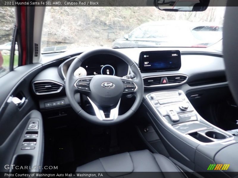 Calypso Red / Black 2021 Hyundai Santa Fe SEL AWD