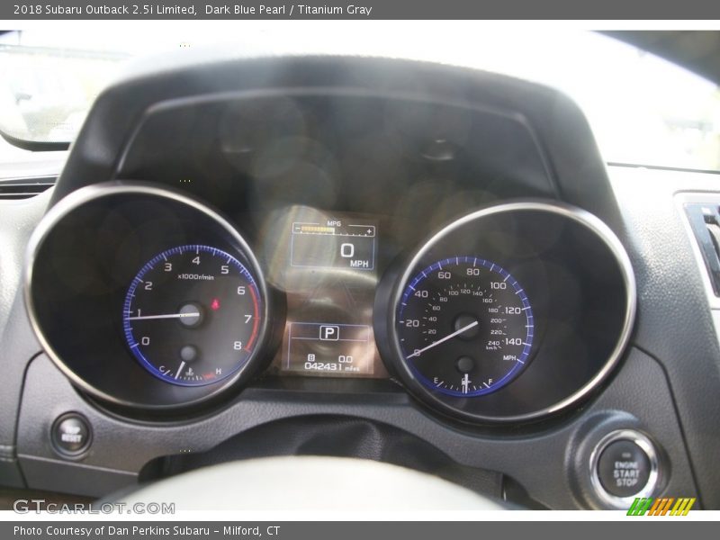 Dark Blue Pearl / Titanium Gray 2018 Subaru Outback 2.5i Limited