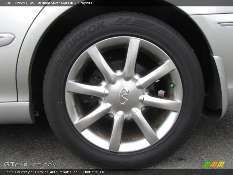 Brilliant Silver Metallic / Graphite 2005 Infiniti Q 45
