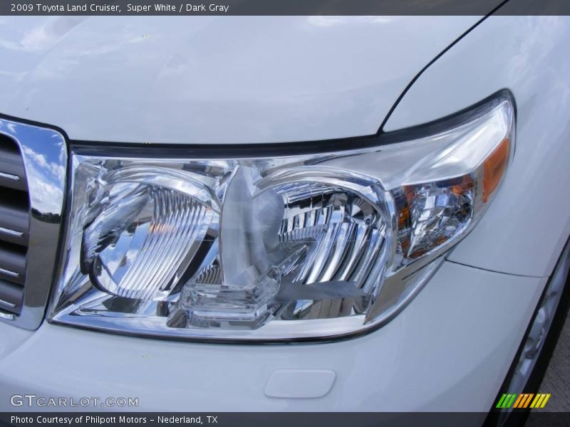 Super White / Dark Gray 2009 Toyota Land Cruiser