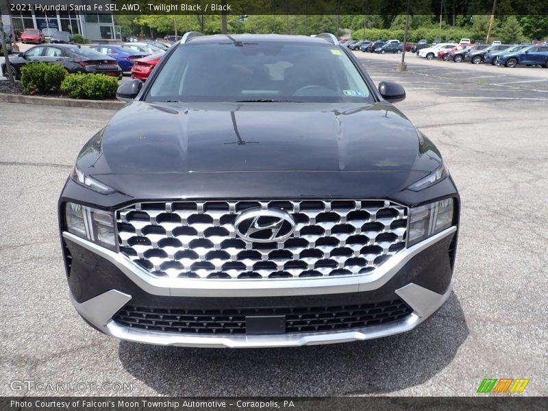 Twilight Black / Black 2021 Hyundai Santa Fe SEL AWD