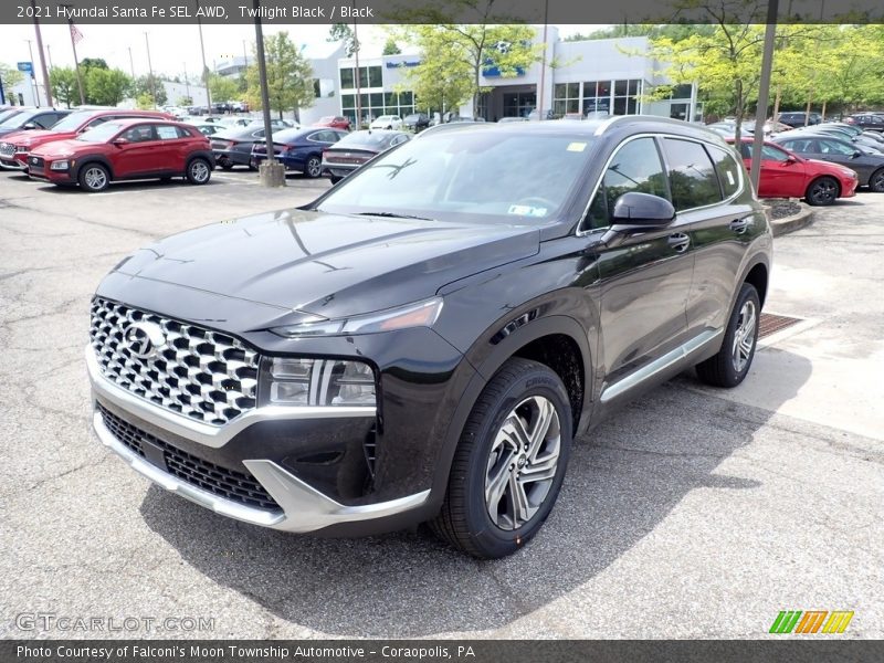 Twilight Black / Black 2021 Hyundai Santa Fe SEL AWD