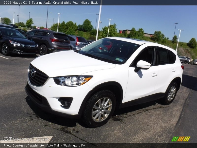 Crystal White Pearl Mica / Black 2016 Mazda CX-5 Touring AWD