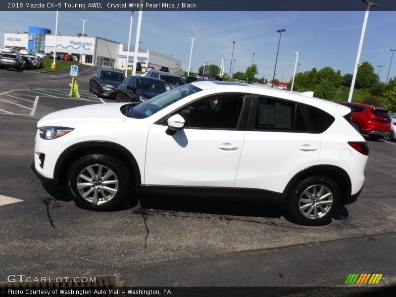 Crystal White Pearl Mica / Black 2016 Mazda CX-5 Touring AWD