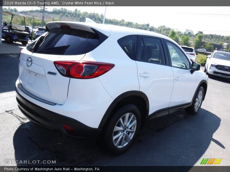 Crystal White Pearl Mica / Black 2016 Mazda CX-5 Touring AWD