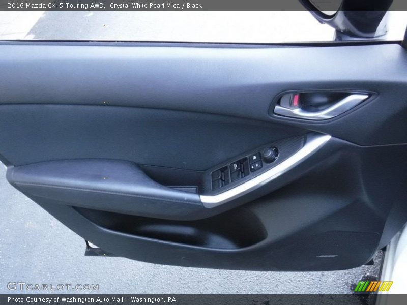 Crystal White Pearl Mica / Black 2016 Mazda CX-5 Touring AWD