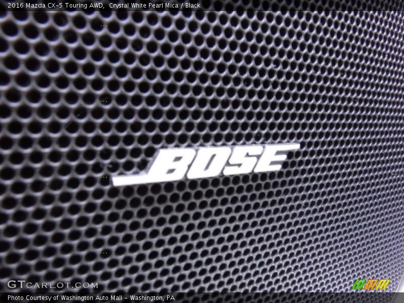 Crystal White Pearl Mica / Black 2016 Mazda CX-5 Touring AWD