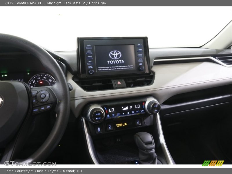 Midnight Black Metallic / Light Gray 2019 Toyota RAV4 XLE