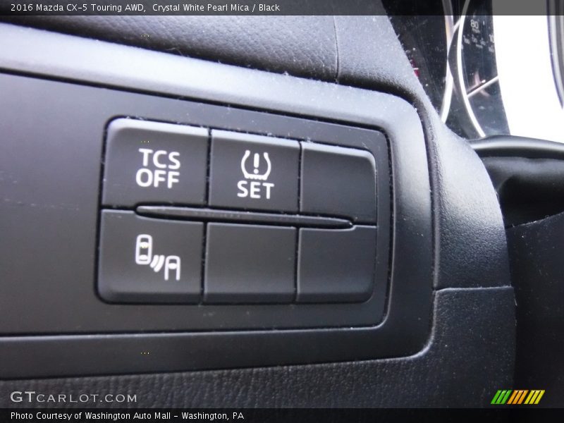 Crystal White Pearl Mica / Black 2016 Mazda CX-5 Touring AWD