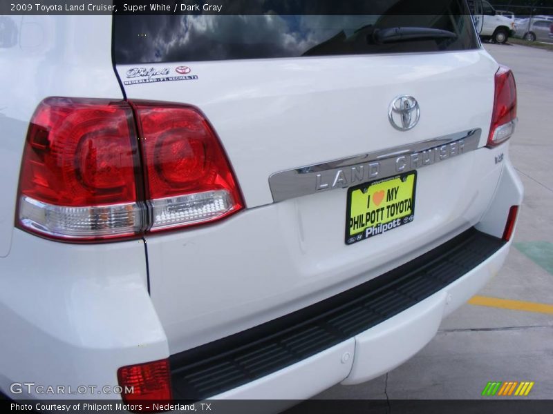 Super White / Dark Gray 2009 Toyota Land Cruiser