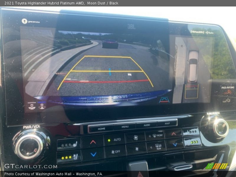 Moon Dust / Black 2021 Toyota Highlander Hybrid Platinum AWD