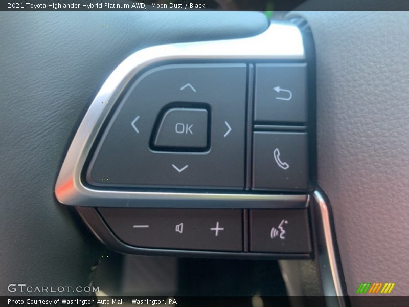 Moon Dust / Black 2021 Toyota Highlander Hybrid Platinum AWD