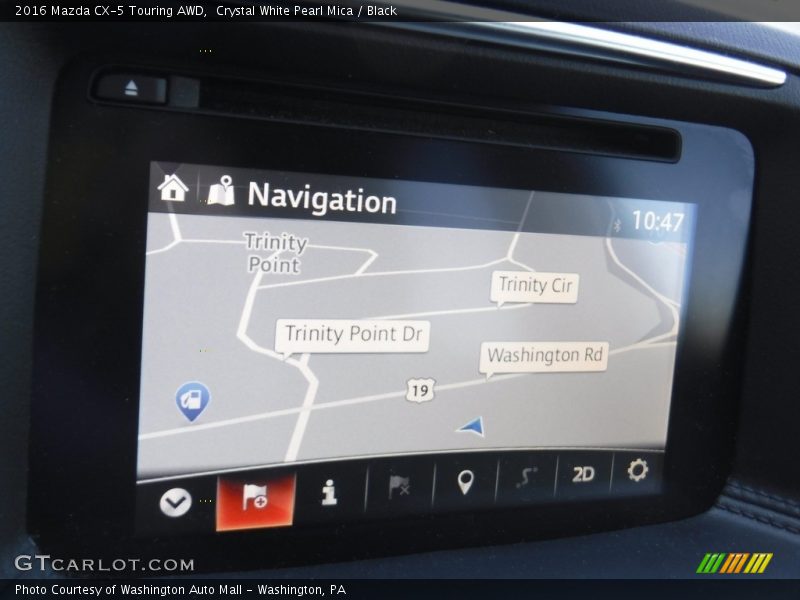 Crystal White Pearl Mica / Black 2016 Mazda CX-5 Touring AWD