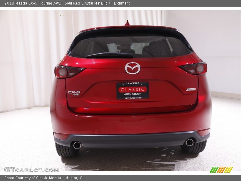 Soul Red Crystal Metallic / Parchment 2018 Mazda CX-5 Touring AWD