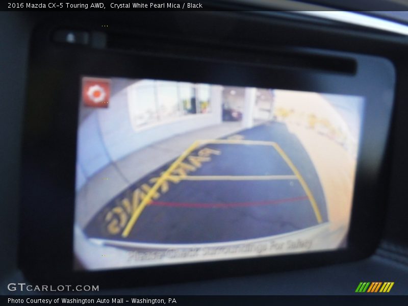 Crystal White Pearl Mica / Black 2016 Mazda CX-5 Touring AWD