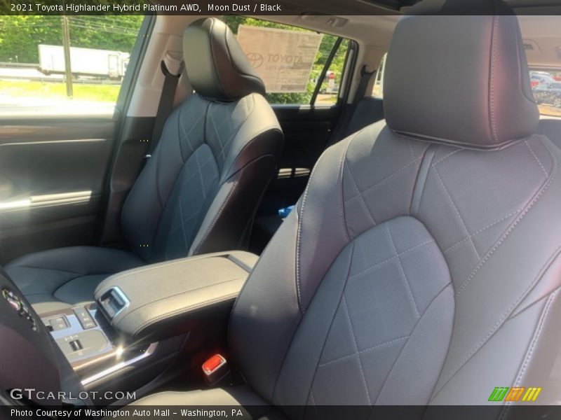 Moon Dust / Black 2021 Toyota Highlander Hybrid Platinum AWD
