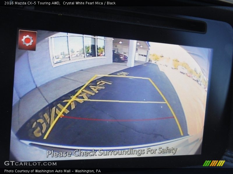 Crystal White Pearl Mica / Black 2016 Mazda CX-5 Touring AWD