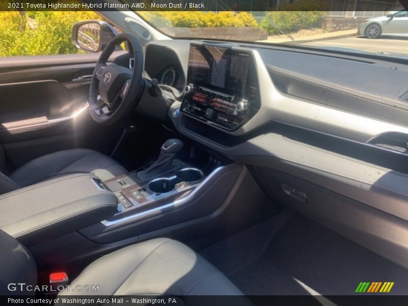 Moon Dust / Black 2021 Toyota Highlander Hybrid Platinum AWD
