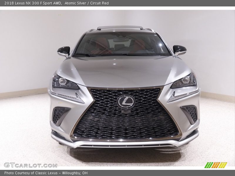 Atomic Silver / Circuit Red 2018 Lexus NX 300 F Sport AWD