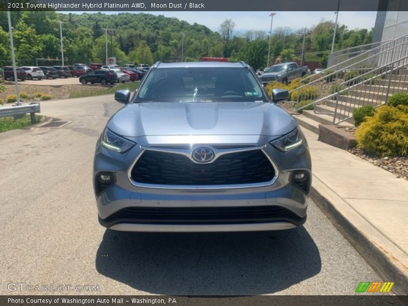 Moon Dust / Black 2021 Toyota Highlander Hybrid Platinum AWD