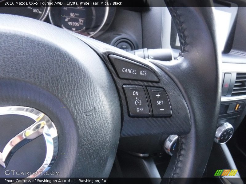 Crystal White Pearl Mica / Black 2016 Mazda CX-5 Touring AWD