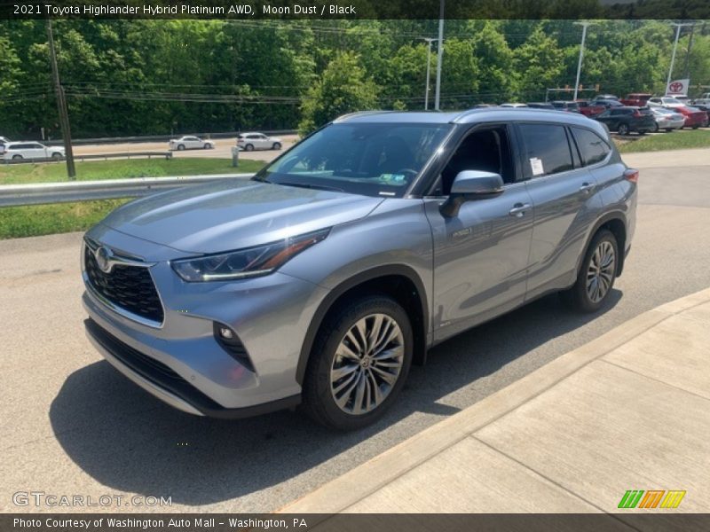 Moon Dust / Black 2021 Toyota Highlander Hybrid Platinum AWD
