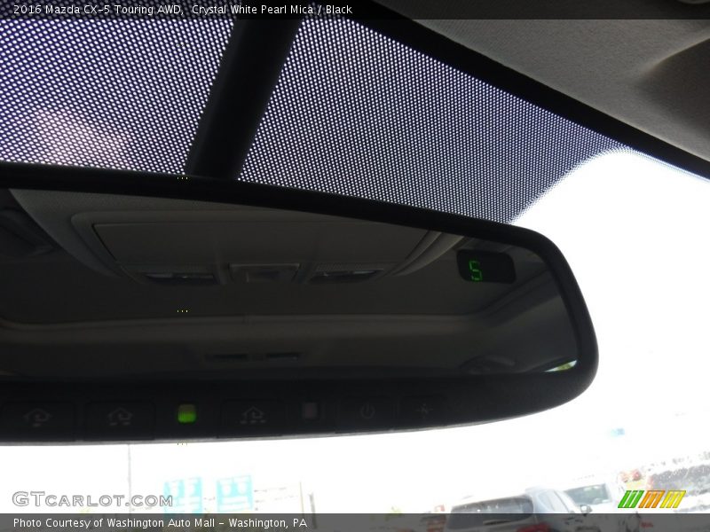 Crystal White Pearl Mica / Black 2016 Mazda CX-5 Touring AWD
