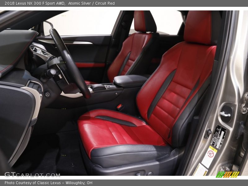 Atomic Silver / Circuit Red 2018 Lexus NX 300 F Sport AWD