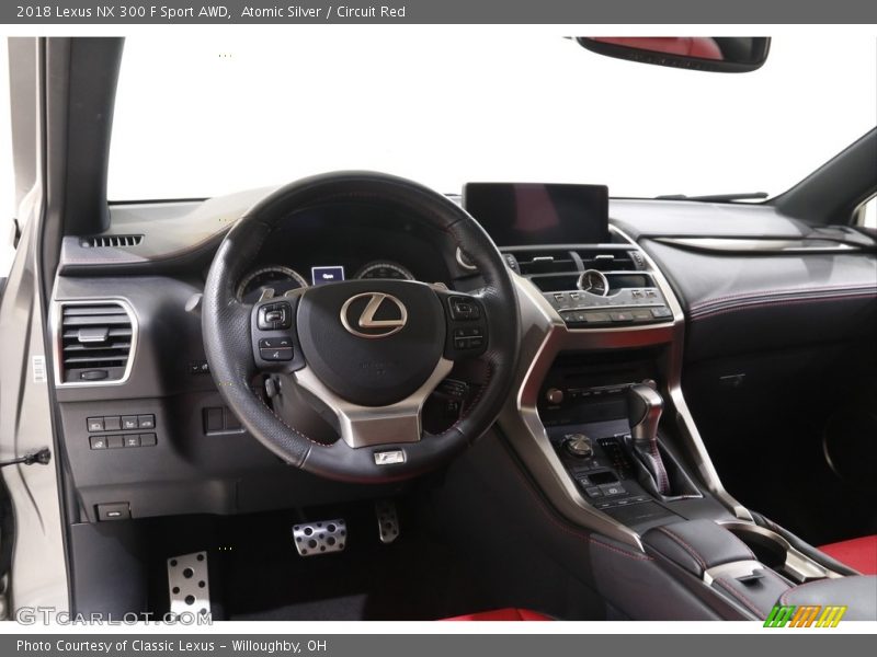 Atomic Silver / Circuit Red 2018 Lexus NX 300 F Sport AWD