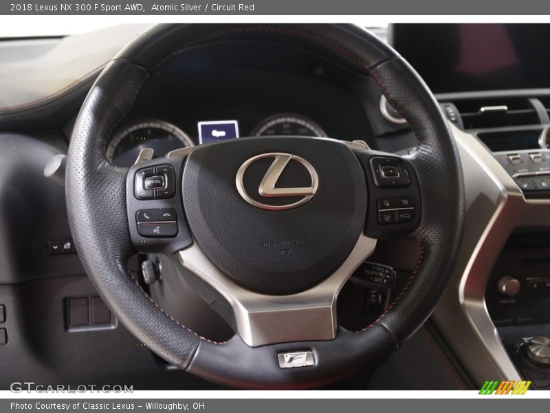 Atomic Silver / Circuit Red 2018 Lexus NX 300 F Sport AWD