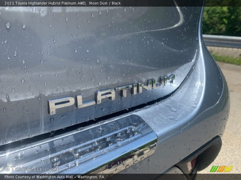 Moon Dust / Black 2021 Toyota Highlander Hybrid Platinum AWD