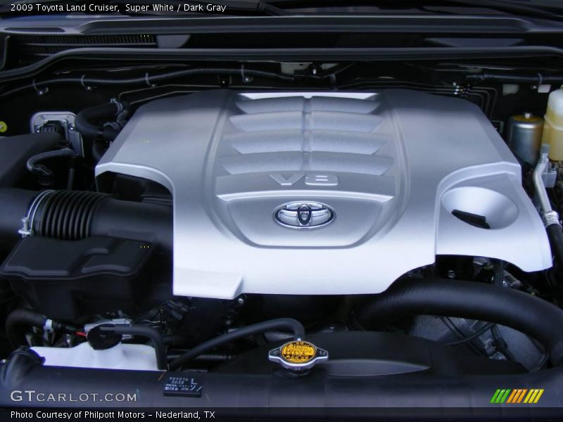 Super White / Dark Gray 2009 Toyota Land Cruiser