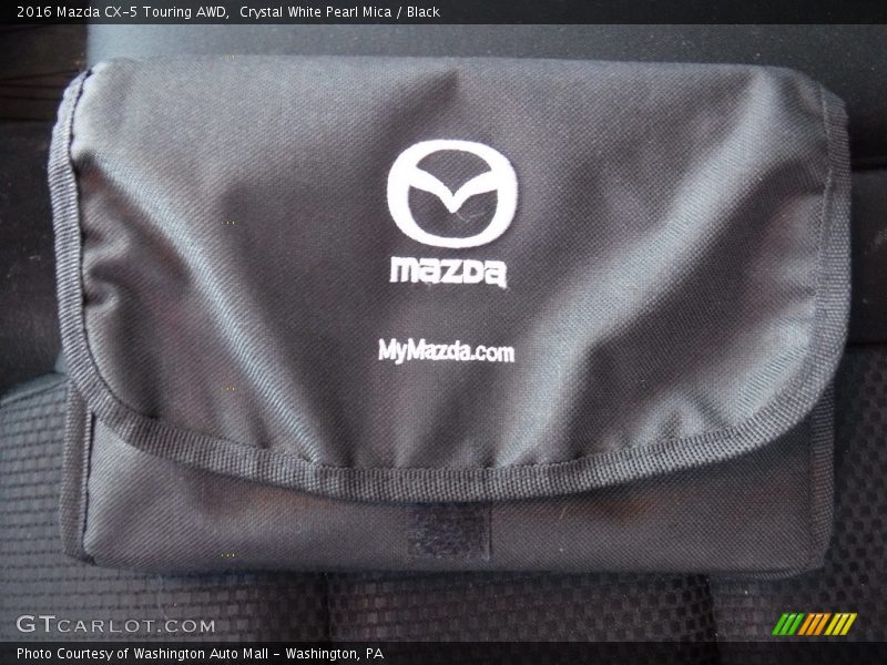 Crystal White Pearl Mica / Black 2016 Mazda CX-5 Touring AWD
