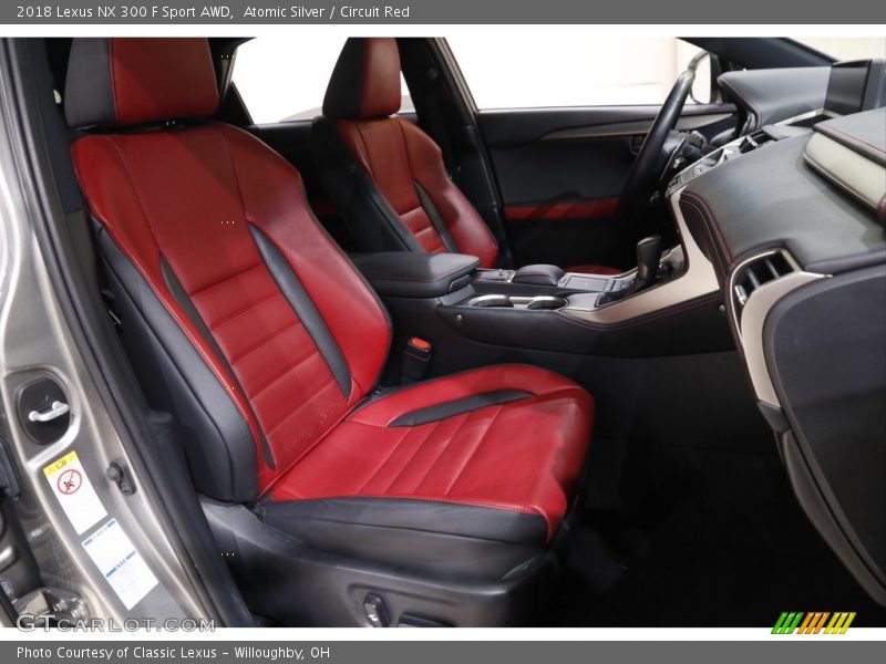 Atomic Silver / Circuit Red 2018 Lexus NX 300 F Sport AWD