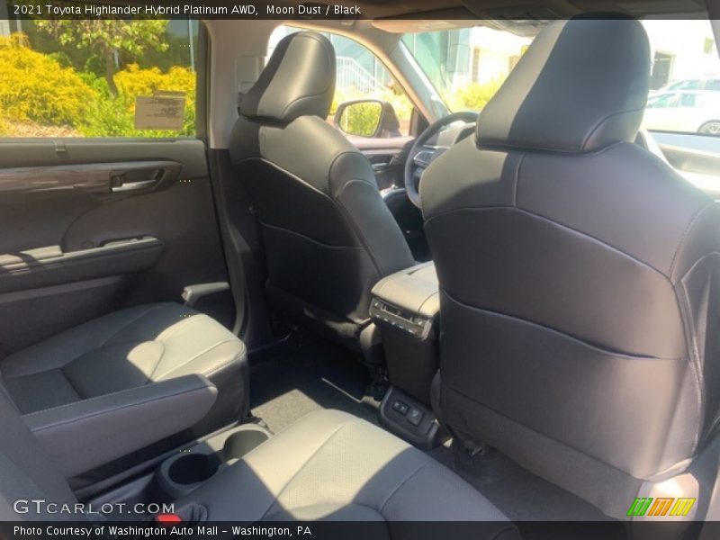 Moon Dust / Black 2021 Toyota Highlander Hybrid Platinum AWD