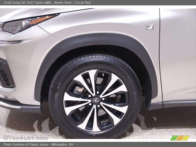 Atomic Silver / Circuit Red 2018 Lexus NX 300 F Sport AWD