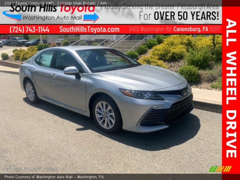 Celestial Silver Metallic / Ash 2021 Toyota Camry LE AWD