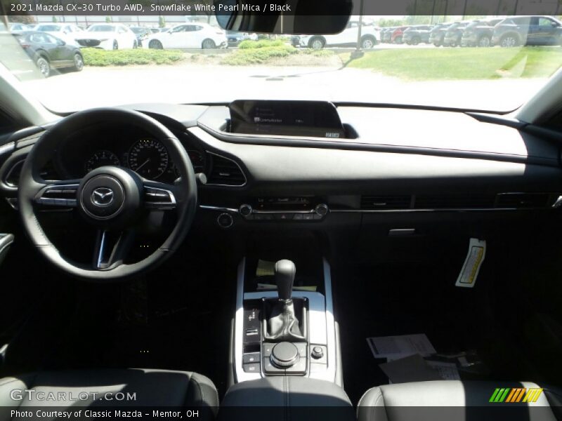 Snowflake White Pearl Mica / Black 2021 Mazda CX-30 Turbo AWD