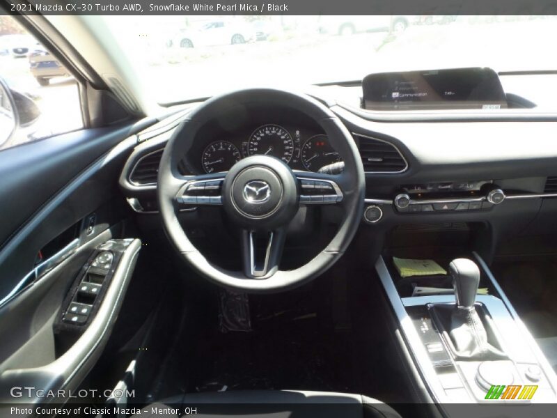 Snowflake White Pearl Mica / Black 2021 Mazda CX-30 Turbo AWD