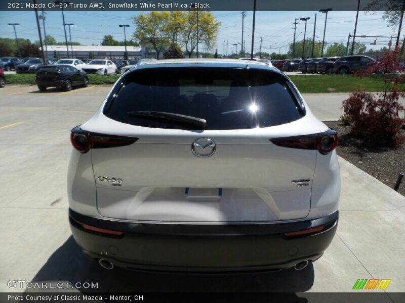 Snowflake White Pearl Mica / Black 2021 Mazda CX-30 Turbo AWD