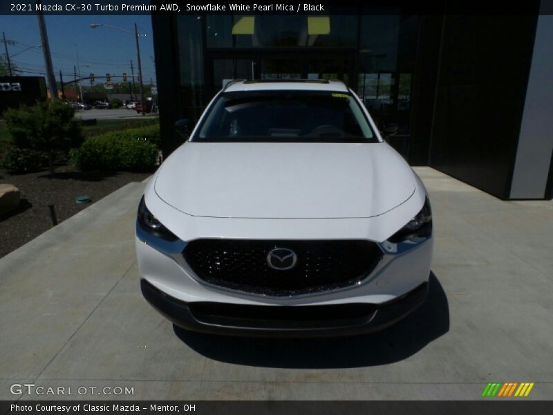 Snowflake White Pearl Mica / Black 2021 Mazda CX-30 Turbo Premium AWD