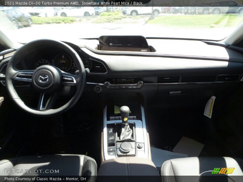 Snowflake White Pearl Mica / Black 2021 Mazda CX-30 Turbo Premium AWD