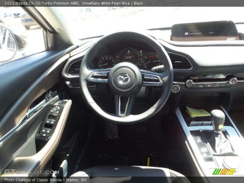 Snowflake White Pearl Mica / Black 2021 Mazda CX-30 Turbo Premium AWD